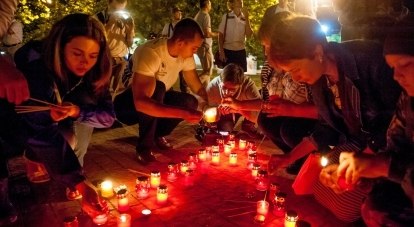 В рамках всероссийской акции «Свеча памяти» каждый мог зажечь свою свечу.