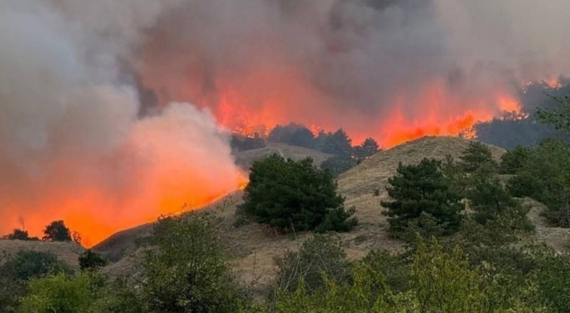 Это второй страшный пожар в Крыму за последние полтора месяца.