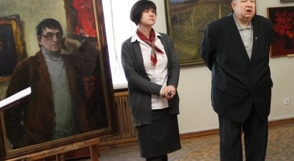 Светлана Глазунова и Сергей Пушкарёв на открытии.