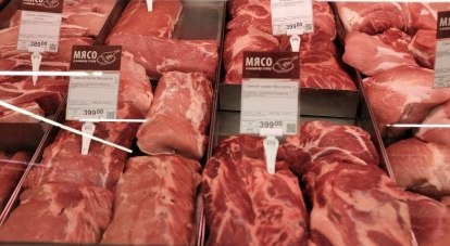 Цена на мясо не изменилась.