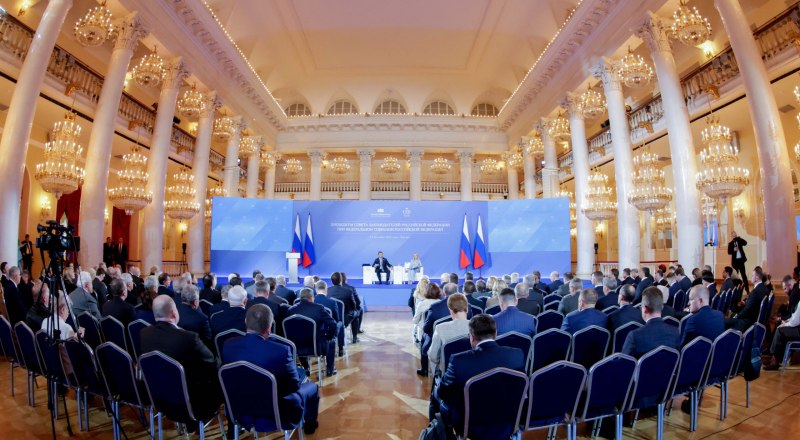 В ходе заседания Совета законодателей России в Москве.