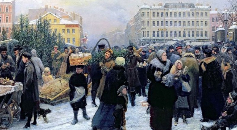 Картина Генриха Манизера «Рождественская ярмарка». Фото из открытого источника.