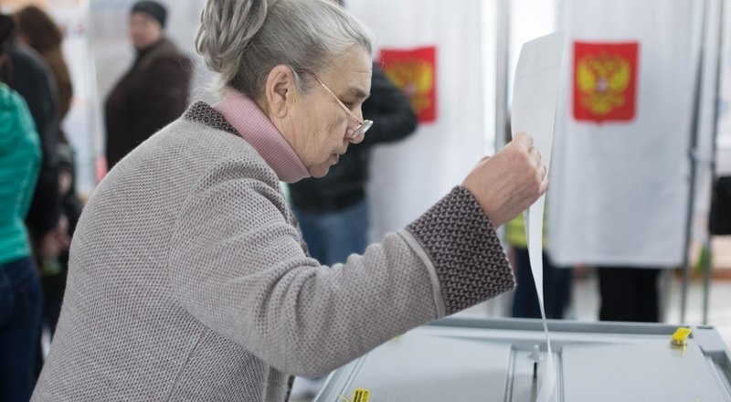 Фото с выборов президента в Черноморском.
